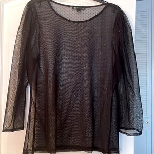 Mesh sparkly top